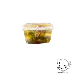 Boquerón y huevo de codorniz